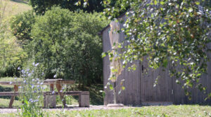 Seilerhansenhof, Ferienhaus am früheren Seilerhansenhof, Urlaubsarchitektur, Garten, Frühling, Terrasse