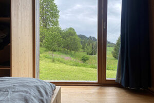 Sommerlicher Ausblick Schlafzimmer, Seilerhansenhof