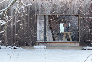Winterlicher Anblick auf die Fassade, Seilerhansenhof